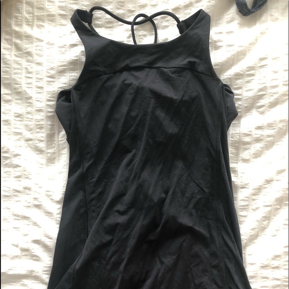 Lululemon Black open back tank top - Picture 2 of 4